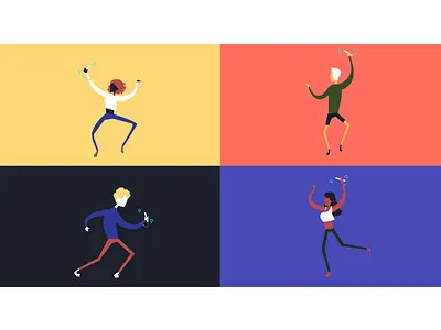 Interactive Speaker Showcase design flat graphic illustration interactive design ui