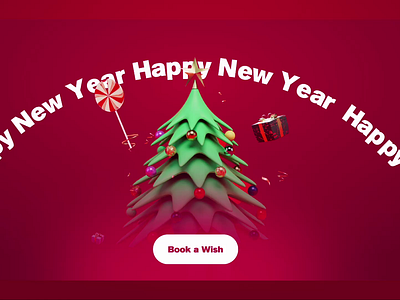 Happy New Year 2023🎅🏻 2023 animation figma happynewyear2023 motion graphics red trendy ui uxui