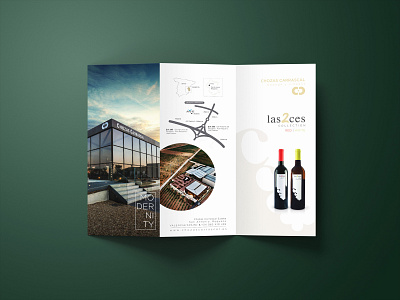 Chozas Carrascal / Tri-fold Brochure art direction brand branding brochure design elegant graphic design marketing collateral material mock up print promotional spanish visual wine