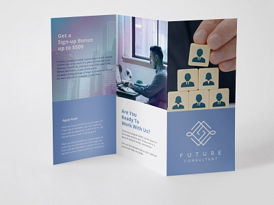 Future consultant branding brochures flyer design flyers threefold
