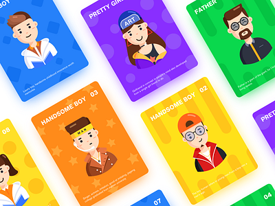 Cartoon Portraits 9 ui 图标 插图
