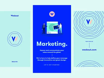 Weskout - Instagram Materials banner deck illustration instagram instagram ads instagram banner instagram challenge marketing materials slides social media social media ads social media banner spot