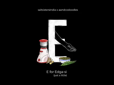 36daysoftype - E 36 days of type lettering 36dayoftype 36days e alphabet e food and drink gestures hand gestures illustration indian language letterart type art typography