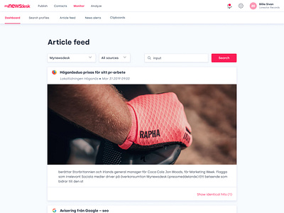 Article Feed card design cards design ui ux web