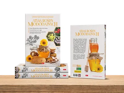 Book Cover - Honey plants atlas artistst bees book book cover books colorfull cover cover design cover layout creative design design art designer graphic design poland