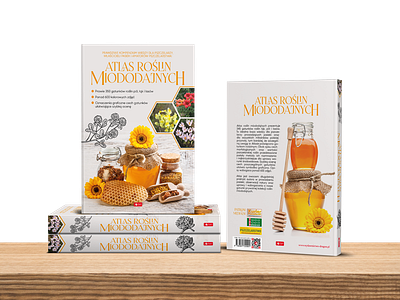 Book Cover - Honey plants atlas artistst bees book book cover books colorfull cover cover design cover layout creative design design art designer graphic design poland