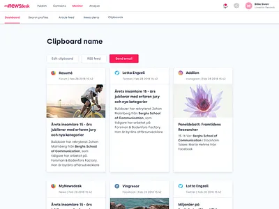 Clipboard app card design cards design pattern typography ui ux web website