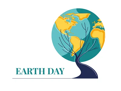 Earth Day earth earth day ecology illustration nature planet planet earth vector