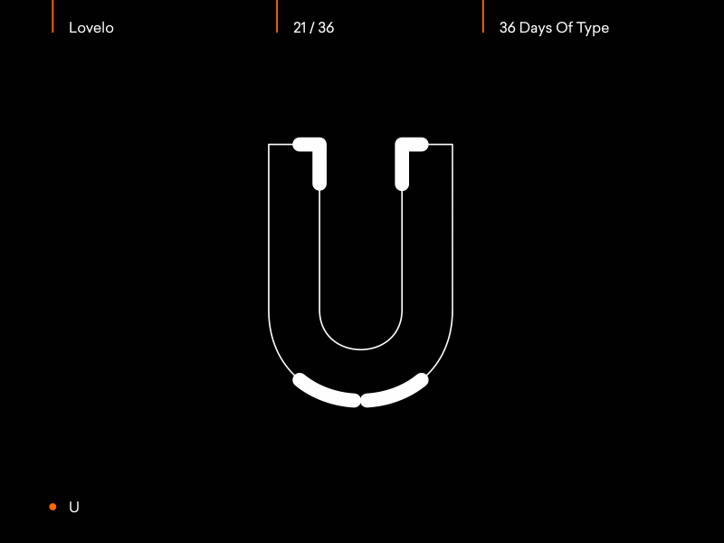Day 21/36 - U 36daysoftype after effects animated animation animography font gif kinetic loop lovelo motion type typeface typography