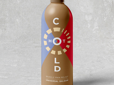 Muscle pain relief balsam graphicdesign logo packaging