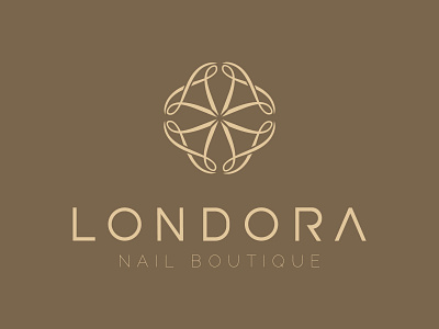 Londora nail boutique adobe branding design graphic design illustrator infinity symbol logo logo design logo mark minimalist logo modern modern design nail boutique logo simple vector