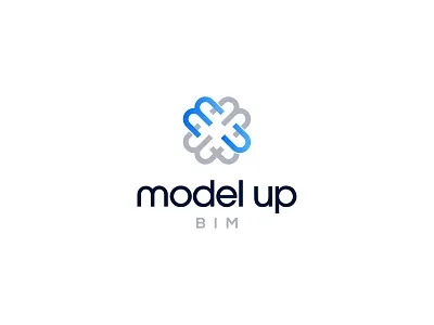 Model Up branding design logo type typography vector