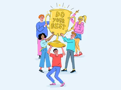 Do Your Best crello illustration values