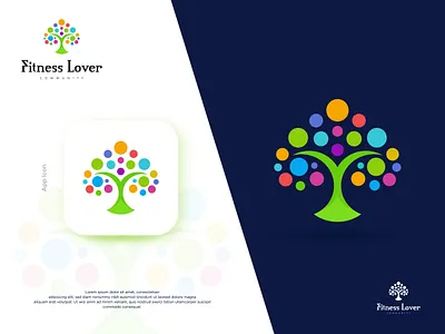 Fitness logo & branding, Logo Design branding business logo community design designer fitness fitness logo graphic design human logo logo logo design logo designer logos love logo love tree modern logo pictorial logo startup tree logo wealth logo