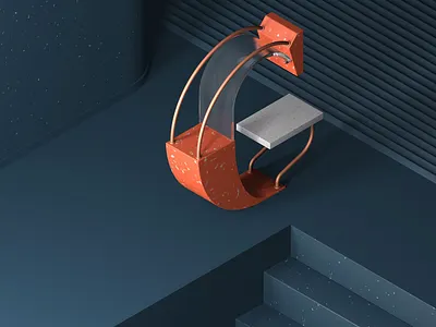 G - 36 DAYS OF TYPE 3d artwork c4d cgi cinema4d clean composition glass illustration isometric lettering setdesign texture