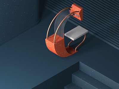 G - 36 DAYS OF TYPE 3d artwork c4d cgi cinema4d clean composition glass illustration isometric lettering setdesign texture