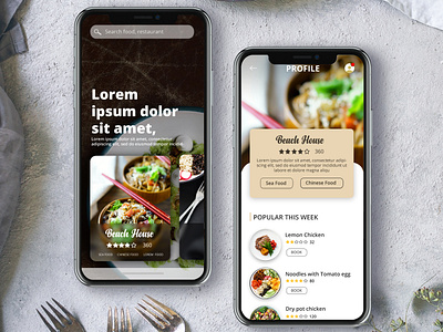 Food App UI food food app food app ui food booking food delivery online food delivery restaraunt