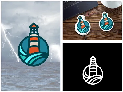 Minimal Lighthouse Badge badge commission design drawing dribbble flatvector graphicdesign icon illustration logodesign logodesigner logoplace logos minimal photoshop sea timelapse tutorial vector vectorart