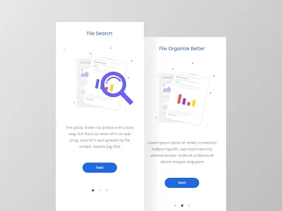 App Intro Screens app branding design dribbble flat illustration logo minimal simple type typography ui uidesign ux