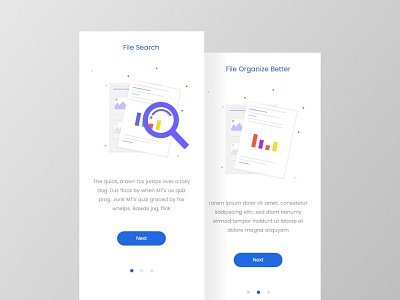 App Intro Screens app branding design dribbble flat illustration logo minimal simple type typography ui uidesign ux