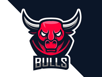Bulls Logo animal brand branding design esports logo for sale gamer icon illustration logo mascot mascot design mascot logo sport sports brand sports logo streamer team team logo vector