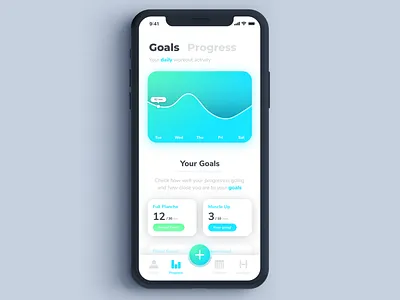 Daily UI Challenge #018 Progress Page app app design daily daily challange daily ui 018 daily ui challange dailyui dailyui challenge design graph interface iphone sketch stats ui ui elements