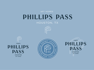 Phillips Pass badge brand identity branding design logo typography vector