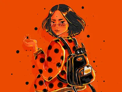 Fatafat as a human! digital painting illustration