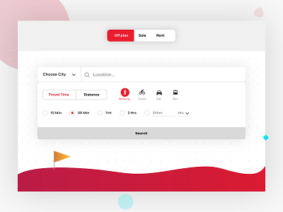 Real Estate Advance Search search web ui design xd