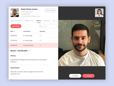 MyClinic - Telemedicine app blockchain clinic design health management management system telemedicine tool ui ux webapp webapplication website