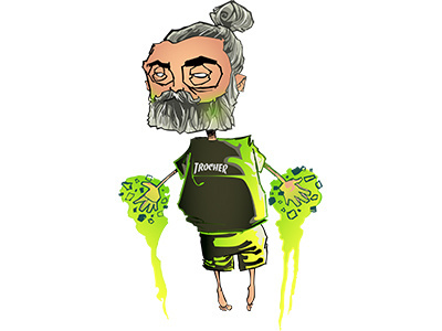 Self-portrait for my Son's birthday character design illustration illustrator pencil sketch