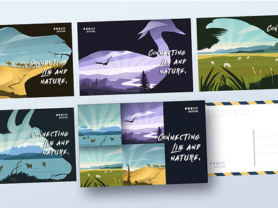 Connecting Life and Nature design illustrator ui