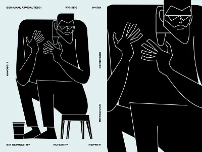Hipster Casual abstract beard coffee composition form fragment graphic art hipster illustration laconic layout lines man minimal poster poster a day poster art poster challenge