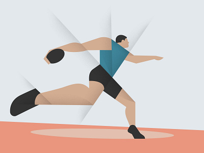 Discobolus discobolus illustration olympic sport vector