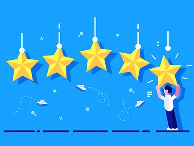 Star rating application appraisal best business business people character concept customer design feedback flat good illustration phone quality rank rate result star vector