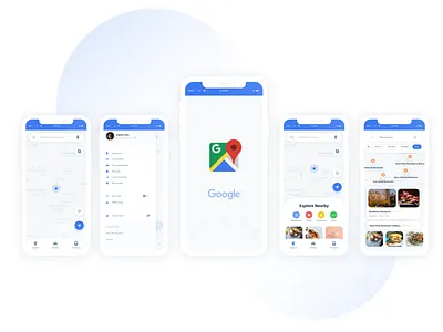 Google Map Redesign app design design google map ui