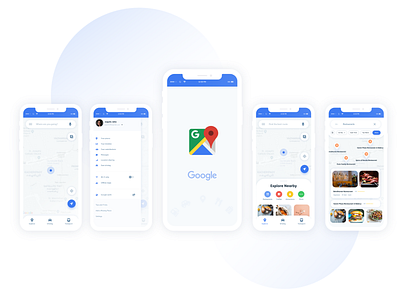Google Map Redesign app design design google map ui
