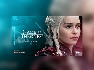 Game of Thrones UI Concept concept concept app daenerys daenerys targaryen drogon full screen game of thrones gameofthrones interaction design interface design jon snow lannister night king stark thanatos digital agency ui ui ux design ui design ui ux web design