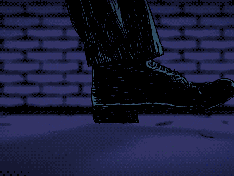 Walk cycle - Animated music video animated animation design draw illustration motion rotoscope walk walkcycle