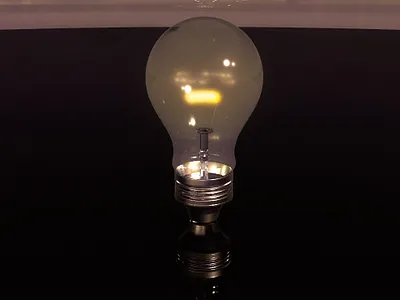 Bulb 3d model 3d black bulb glass glow light material maya mentalray model night output render shine steel white wire yellow