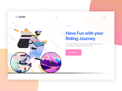 Rider Illustration Design app branding design designer icon illustration interface landing page layout logo typography ui uidesign ux vector web webdesign website