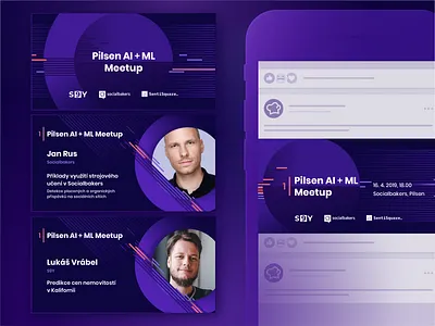 Pilsen AI + ML Meetup (No. 1) branding design meetups social media socialbakers