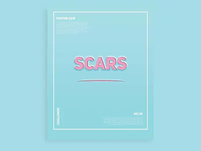 Scars branding graphic design illustration poster poster art poster design typography vector