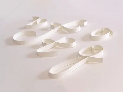 Paper Font design experimental font design minimal paper art typogaphy