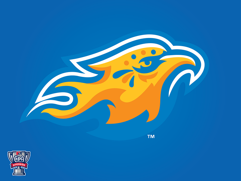 Rápidos de Kannapolis (MiLB) baseball bird copa fire logo milb phoenix sports