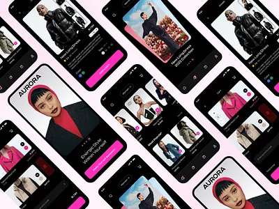 Fashion Ecommerce App (Dark) app clean design dar mode design ecommerce app fashion figma minimal product design ui ux