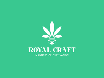 Royal Craft branding cannabis cbd cultivation identity logo marijuana mark noble royal symbol