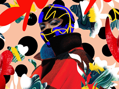 Woolrich collage fashion ad fashion campaign illustration key visual patterns