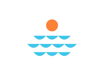 Coastal View pt.1 branding branding and identity coast design icon identity ocean sun