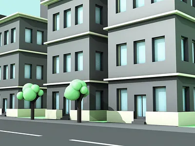 Buildings 3d buildings c4d render
